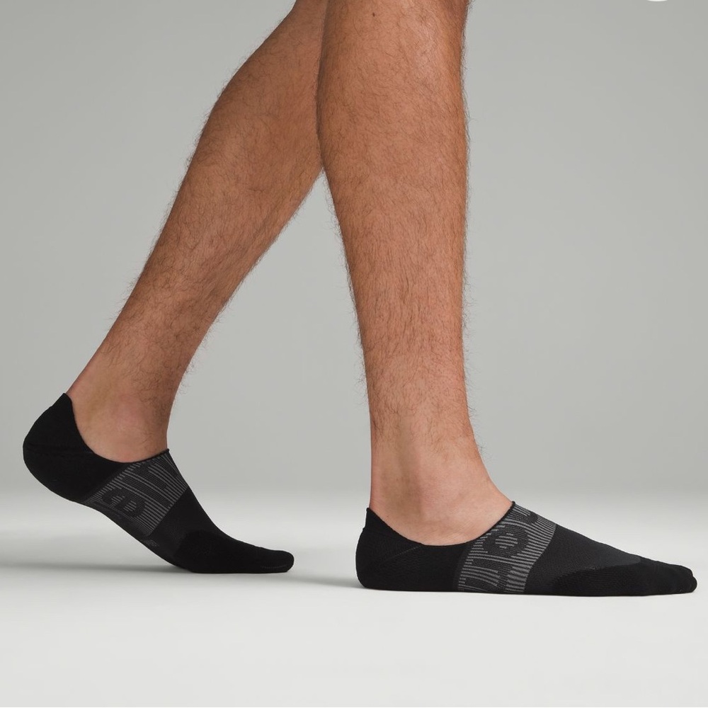 Lululemon Men's Power Stride Socks‎ with Active Heel Grip-3 Pairs